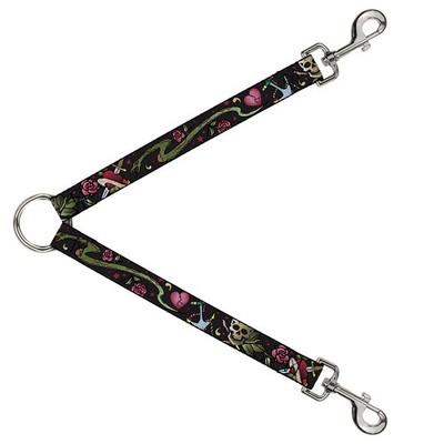 Dog Leash Splitter Live Hard Die Young CLOSE-UP Black (US IMPORT)
