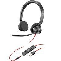Poly 213934-101 Blackwire 3320 USB-A Headset, Monaural, Black
