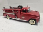 Vintage Tonka Fire Truck 1950s Pressed Steel Ladder Hose Red Toy