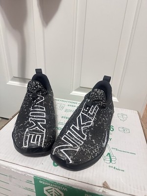 Nike React Metcon Mens Black & White Speckle Slip On Streetwear Running Sneakers