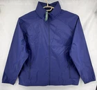 LL Bean Casco Bay Stowaway Windbreaker Jacket Blue Hooded Mens Sz 3XL Nylon XXXL