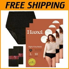 High-Waist Postpartum Incontinence Underwear, Large, 30 Ct