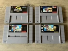 Super Nintendo Game Lot, Jurassic Park, Star Wars Empire Strikes Back, SNES