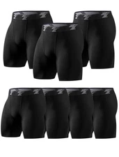 TELALEO 7 PK Compression Shorts Men Spandex Athletic Underwear Performance Box M