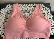 Breezies Comfort Breeze Contour Bra Peachy Pink Size L