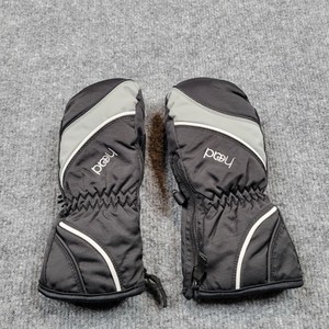 HEAD Mittens Boys Small Black Gray Insulated Ski Snow Winter Warm Gloves Kids