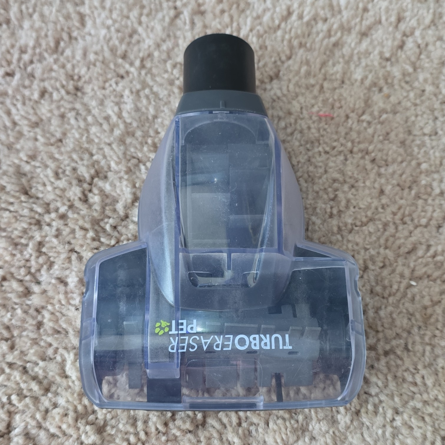 BISSELL TurboEraser Pet Turbo Brush Attachment Rotating Brush Black Plastic