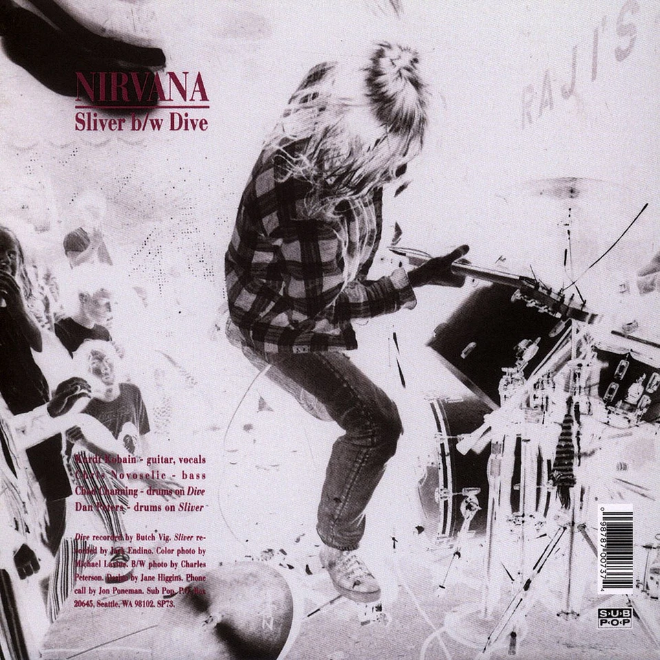 Nirvana - Sliver / Dive (Vinyl 7" - 1990 - US - Reissue) - Bild 2 von 2