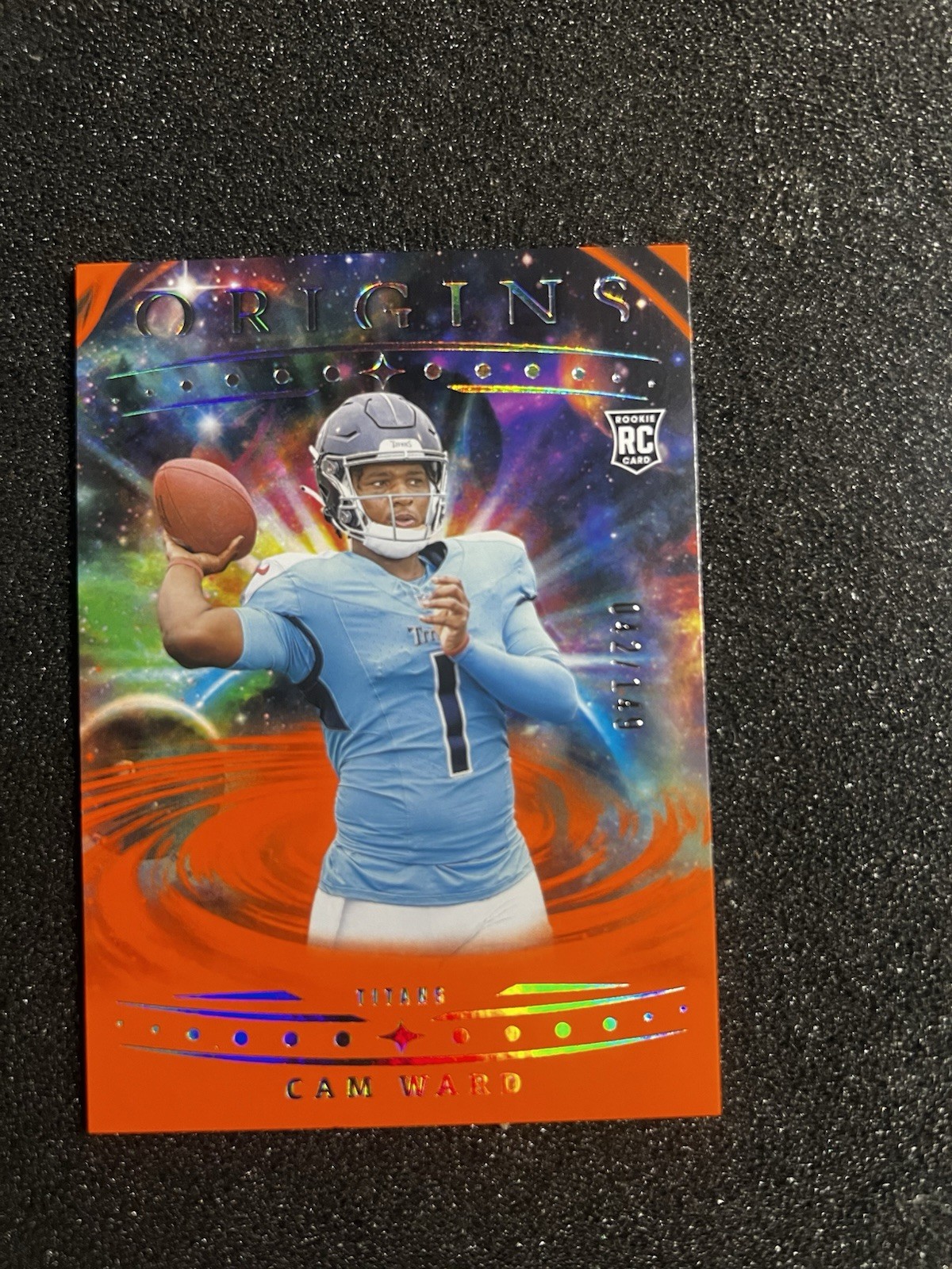 2025 Panini Origins - Rookies Cameron Ward, Cameron Ward #143 Orange /149 (RC)