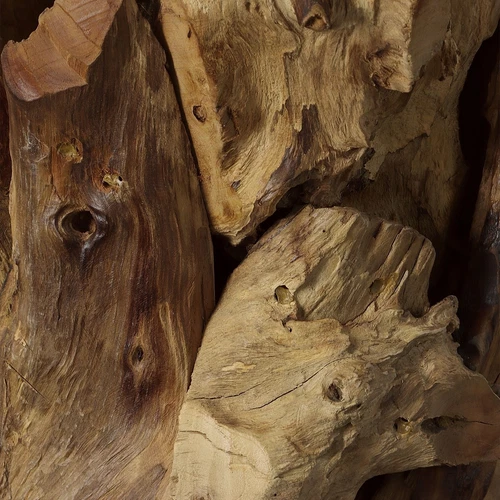 Uttermost Driftwood Glass Top Large Coffee Table - Picture 2 of 2