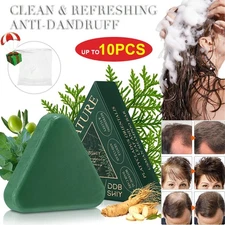 Usman-Grass Natural Shampoo Soap Bar - Thickening, Deep Cleansing, Anti-Dandruff