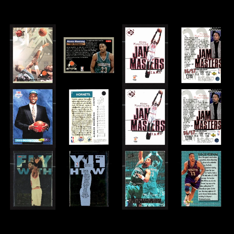 Лот (107) Траурные баскетбольные карточки Алонзо вставки дебютант Хойас/Хит/Шершни HOF - Изображение 3 из 4