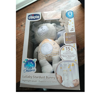 Chicco Lullaby Stardust Bunny Nachtlicht Plüsch mit Musik 0m+ First Dreams