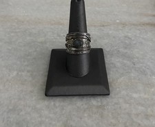 Beautiful Sterling Silver 925 Labradorite Ring Band Sz 9