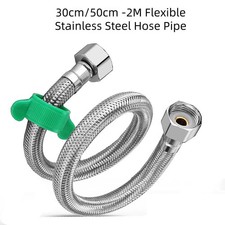 30cm/50cm -2M Flexible Stainless Steel Hose Pipe For Toilet/Sink/Tub Inlet Pipe