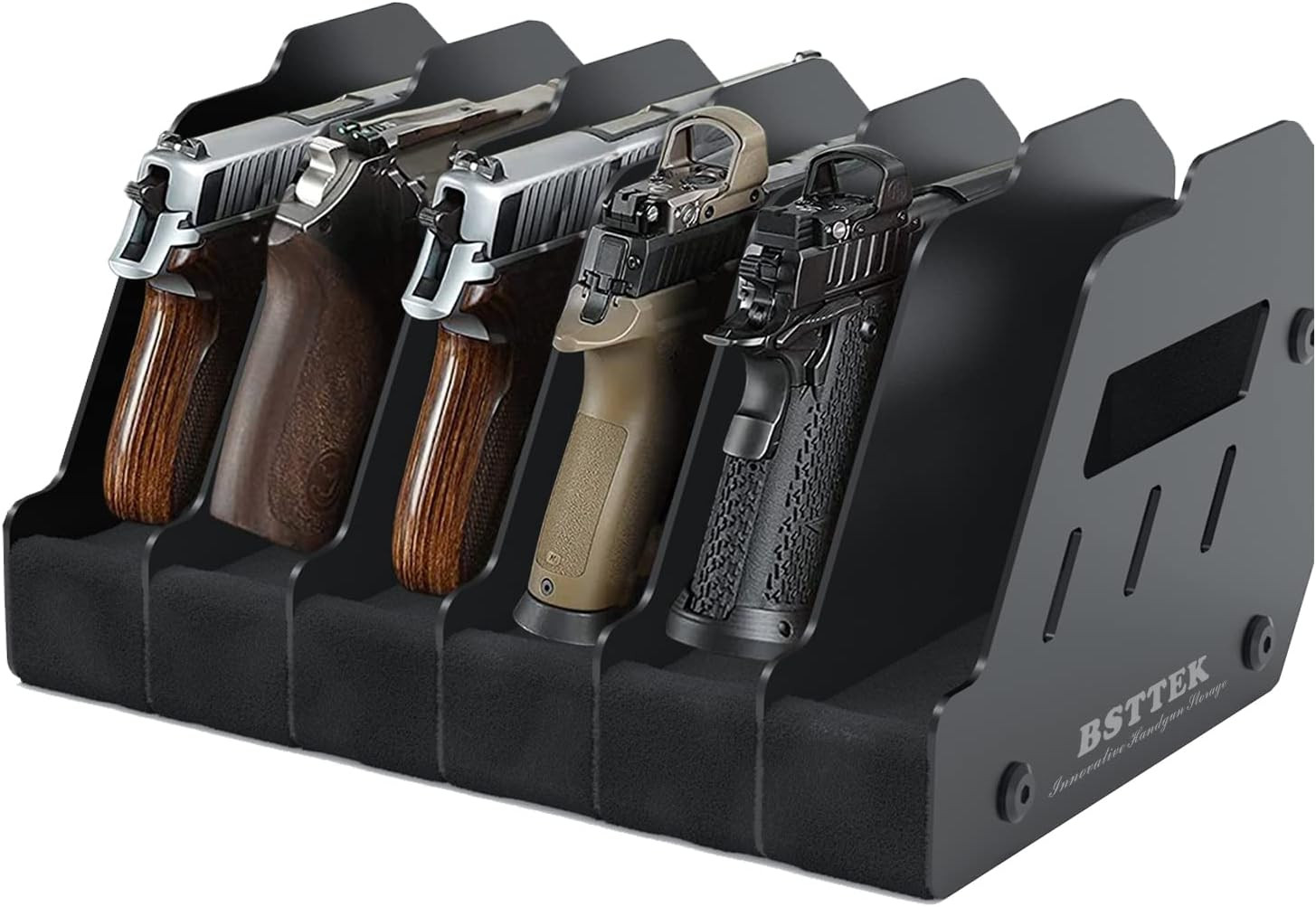 Foam Pistol Rack for Gun Safe | Cabinet Accessories | Storage 6 Standards