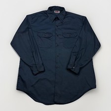 Vintage Big Mac Work Shirt USA Navy XL Tall Workwear JC Penney