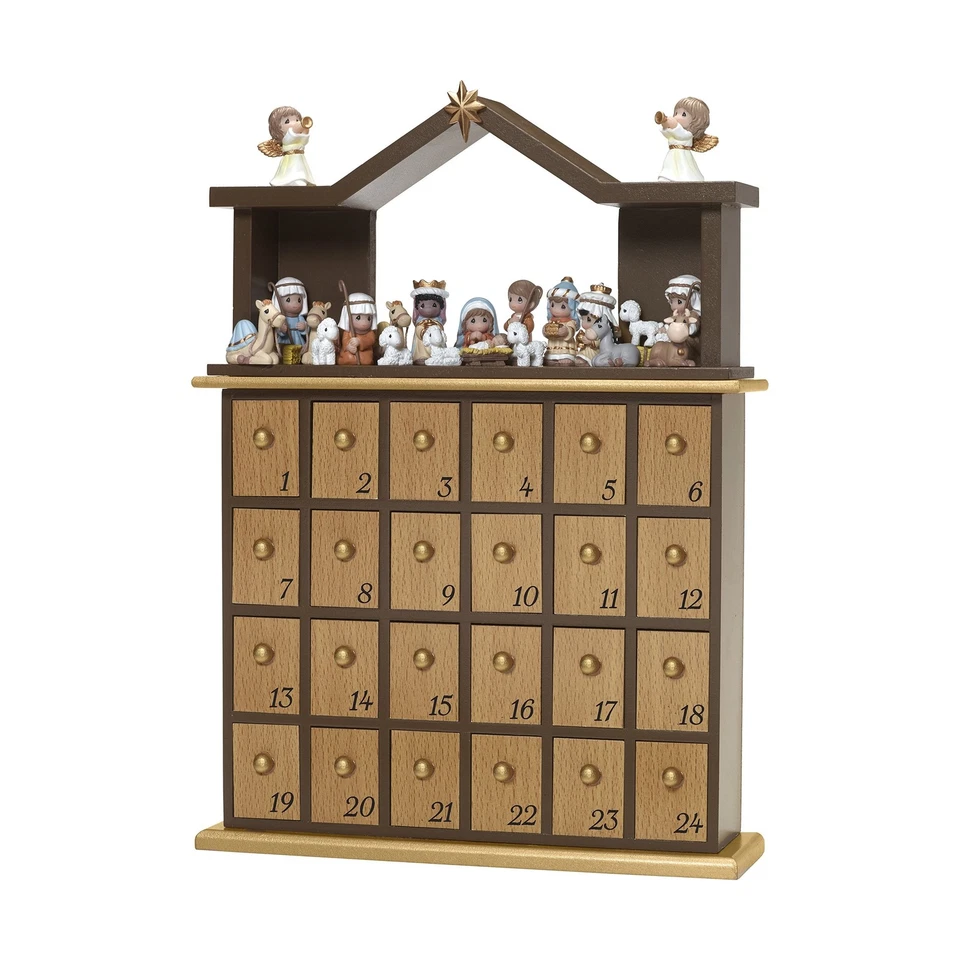 Precious Moments"" O Ven, adorémoslo Belén Calendario de Adviento -27 Piezas... Foto 2 de 4