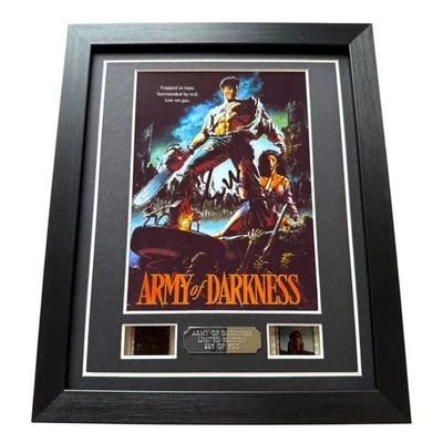 LUCKY MONKEY GIFTS ARMY OF DARKNESS Signed PREPRINT + FILM CELL ORIGINAL HORROR MOVIE MEMORABILIA