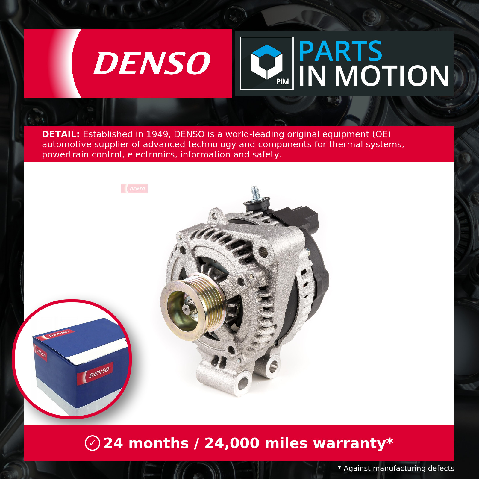 Alternator fits JAGUAR XF X250 5.0 09 to 15 Denso 8W8310300AB 8W8310300AC New - Image 21