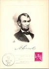 Dr Jim Stamps Maximum Card Abraham Lincoln 4C Fdc
