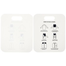 2 Pcs Wrapping Cardboard Laundry T Shirt Organiser Folding Adult