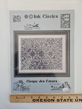 Ink Circles CIRQUE DES COEURS Counted Cross Stitch Pattern S28 Circus of Hearts