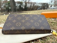 Authentic Louis Vuitton Monogram Brown Zippy Zip Around Long Wallet