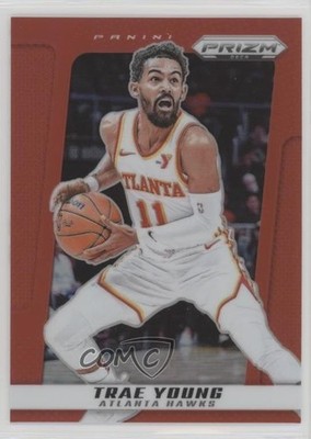 2024-25 Panini Prizm Deca Red Prizm /199 Trae Young #26 17yo
