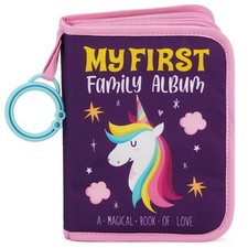 Urban Kiddy Baby My First Family Album Soft Photo Cloth Book Unicorn Gift New