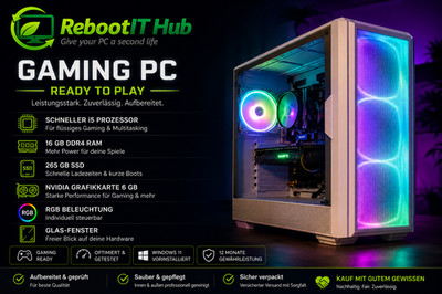 Gaming PC | Intel Core i5 | 6GB Grafikkarte | 16GB RAM | 256GB SSD | RGB