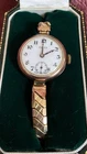 Vintage 9ct 375 Gold Ladies Rolex Wrist Watch 1920s Boxed for Spares / Repair