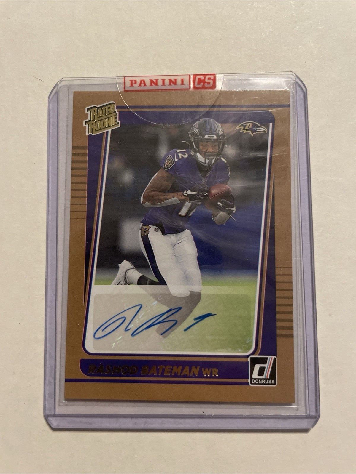 Rashod Bateman Panini Donruss #265 Autograph-Bronze