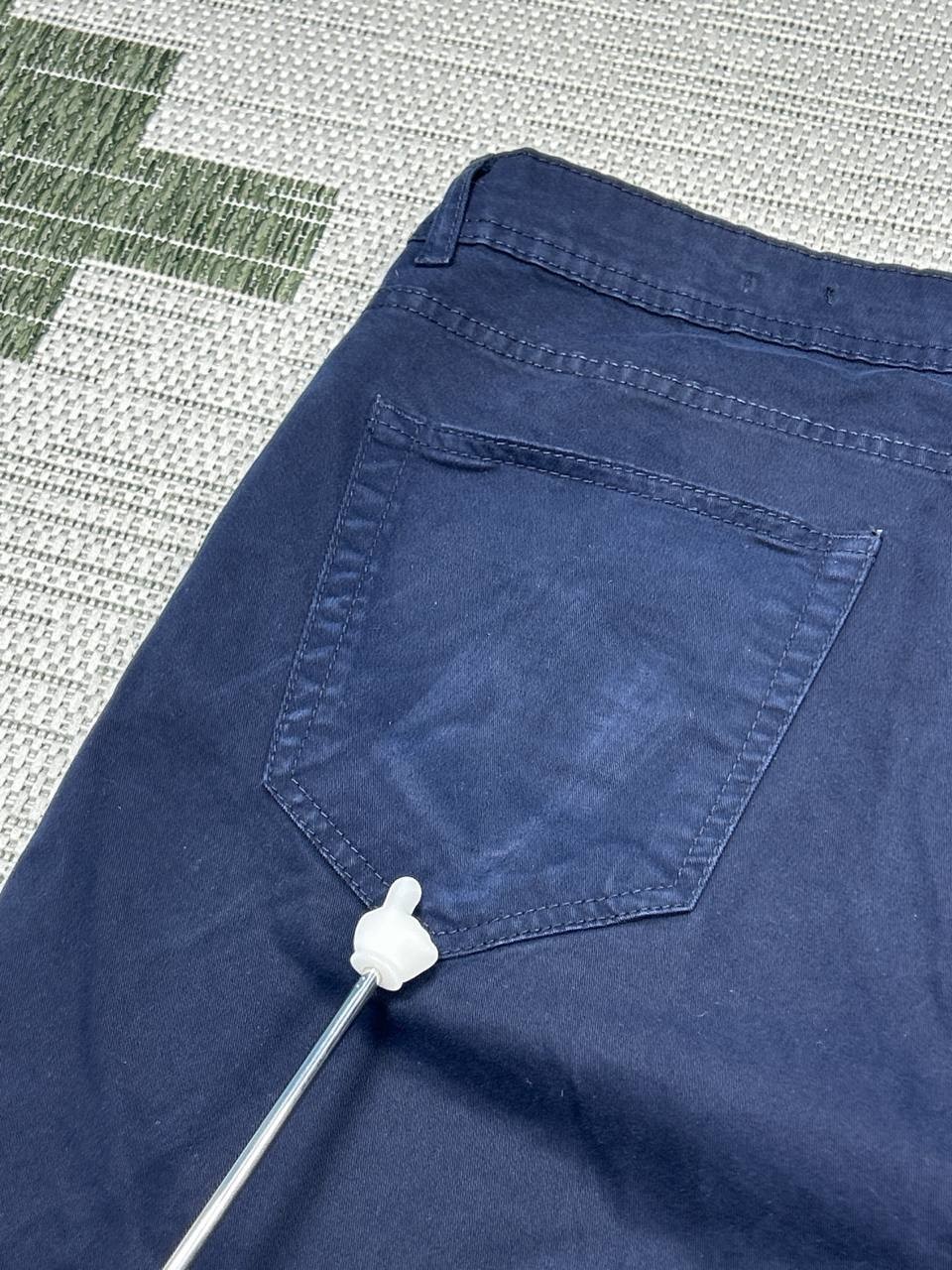 Zara Daily Ankle Pants Mens 36 Blue Canvas Cotton Stretch Mid Rise Tapered Leg thumbnail 11