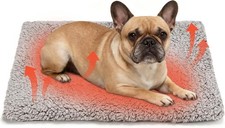 Self Warming Cat Bed for Indoor Cats 18'' x 24'' - Cozy Fleece Heating Pad