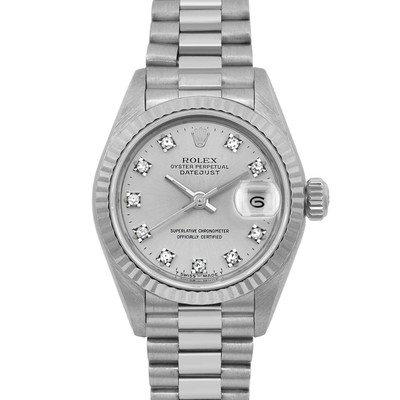 ROLEX　69179/79179　純正コマ　駒　18K WG　ロレックス Rolex Lady-Datejust 18K White Gold Silver Diamond Dial Ladies