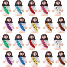 20PCS Little Jesus Figures, Mini Jesus Figurines in Bulk, Multicolor Tiny Jesus
