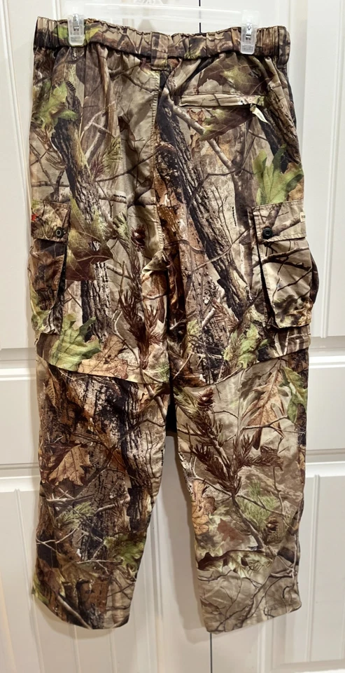 Men’s Sz M 34x31 Realtree Gander Mountain Guide Series Camo Pants Cargo Hunting - Image 2 of 4