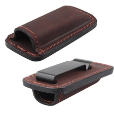 Tactical IWB OWB Genuine Leather Magazine Pouch for .380 ACP Pistol Mag Holder