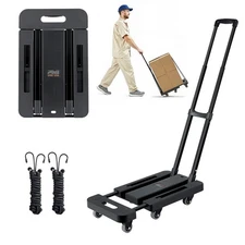 VEVOR Folding Hand Truck 500 lbs Platform Cart Dolly Trolley Cart for Moving