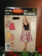 It's So Easy It's Simplicity #2906 Skirts Sz 8 - 18 UNCUT FF
