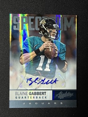 2012 Panini Absolute Spectrum #22 Blaine Gabbert Auto 17/25 Jaguars Rare SSP