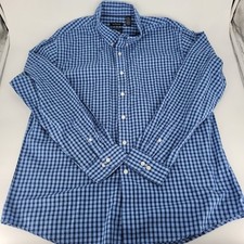 Van Heusen Classic Fit Men's Blue Button Shirt Size L 16-16 1/2
