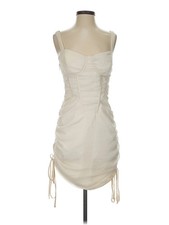 NWT PrettyLittleThing Women Ivory Cocktail Dress 4