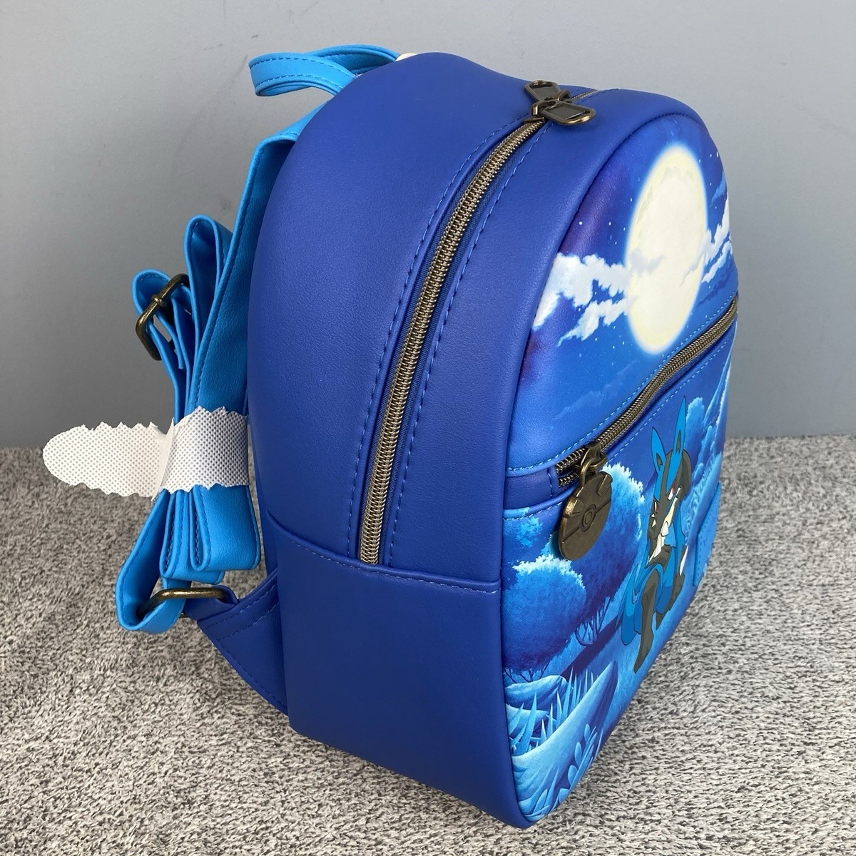 Loungefly Pokemon Lucario Mini Backpack Blue Zip Exclusive  display picture 1