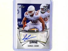 Samuel Cosmi 2021 Leaf Draft  Rookie Autograph #BA-SCI