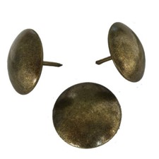 Decotacks Large Antique Brass Finish Upholstery Nails/Tacks 1 Inch - 50 Pcs...