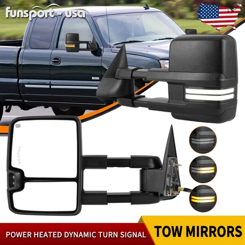 Power Heated Tow Mirror for 2003-2006 Chevy Silverado 1500 2500HD Dynamic Signal