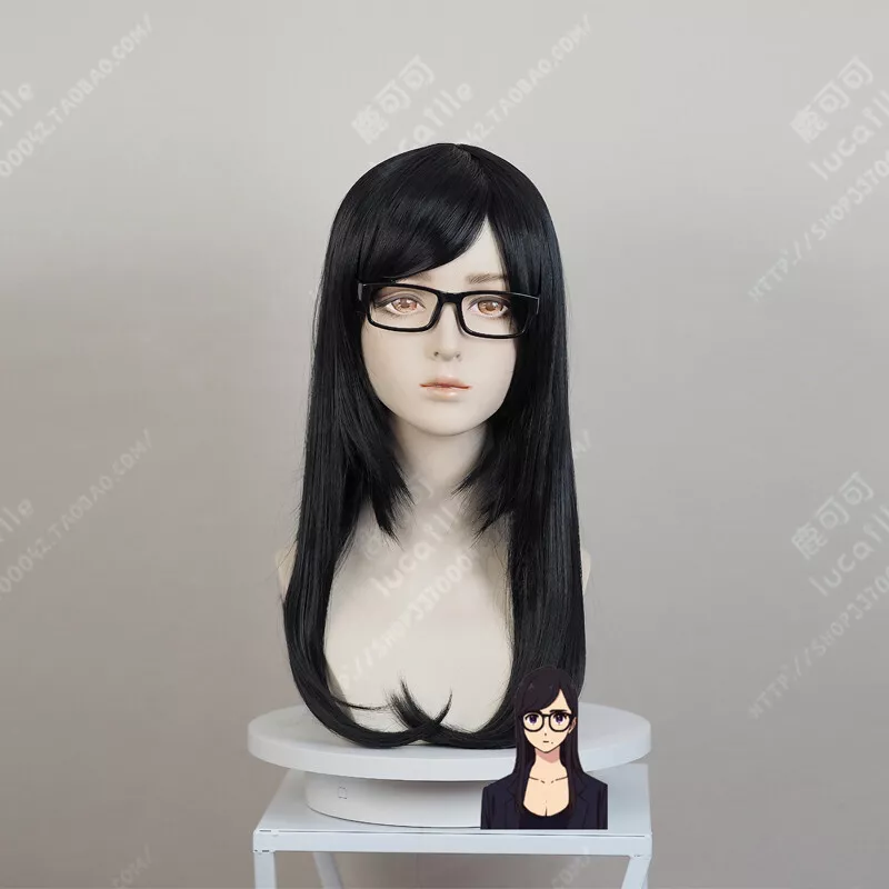 Summer Time Rendering Anime Blue-black Hair Cosplay Wig Short Hair  Halloween