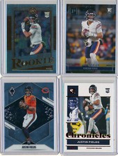 JUSTIN FIELDS - 4pc 2021 Chronicles Red /399, Legacy Chrome, Panini FB & Phoenix